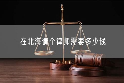在北海請個律師需要多少錢