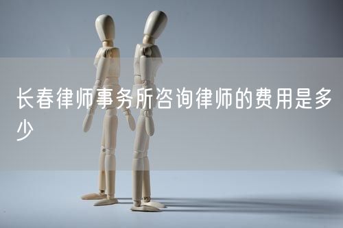 長春律師事務(wù)所咨詢律師的費用是多少