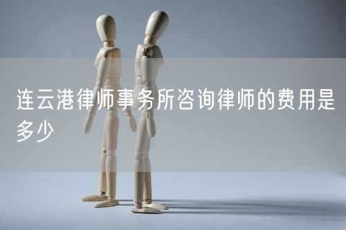 連云港律師事務所咨詢律師的費用是多少