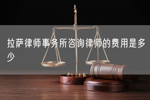 拉薩律師事務(wù)所咨詢律師的費(fèi)用是多少