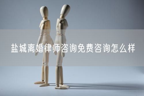 鹽城離婚律師咨詢免費咨詢怎么樣