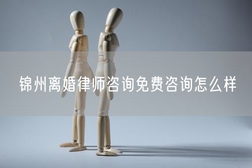 錦州離婚律師咨詢免費咨詢怎么樣