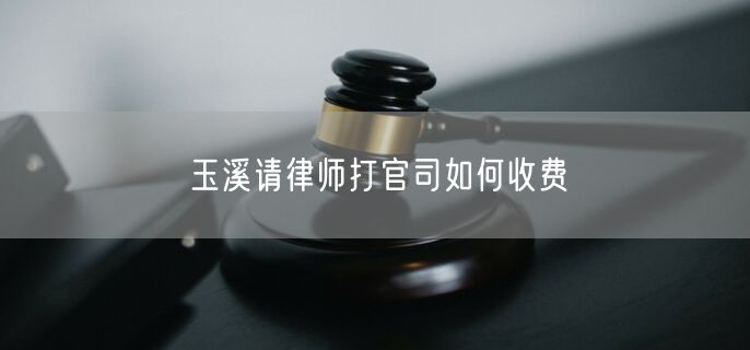 玉溪請(qǐng)律師打官司如何收費(fèi)